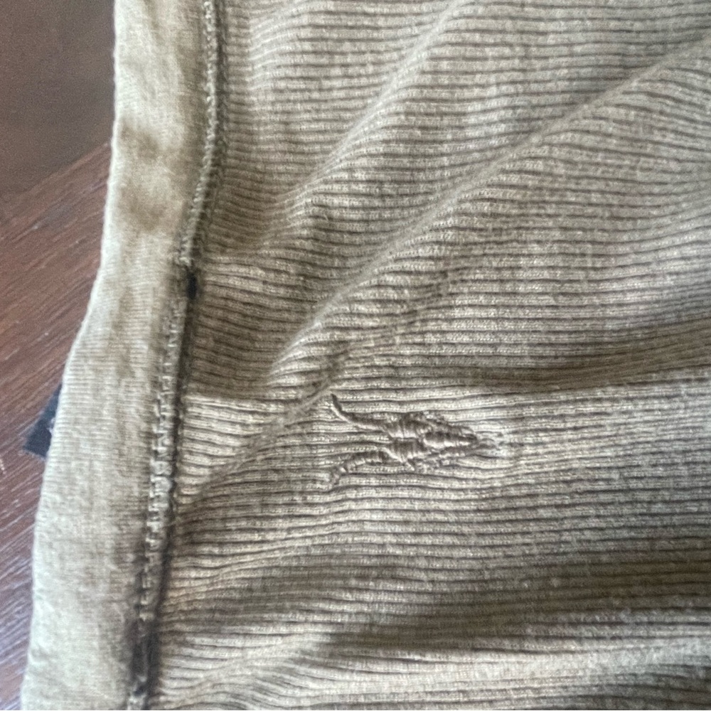 Olive green Ribbed Tank Top - Picture 4 of 4